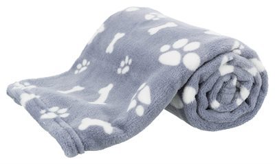 398711 TRIXIE HONDENDEKEN KENNY FLEECE BOT / POOTJES BLAUW - Afbeelding 1