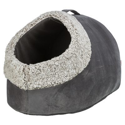 452954 TRIXIE KATTENMAND IGLO CALIDA WARMTEREFLECTEREND GRIJS-WIT / ZWART - Image 1