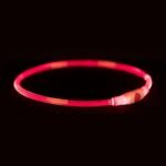 TRIXIE LICHTGEVENDE HALSBAND USB FLASH LIGHT OPLAADBAAR TPU ROOD - Image 2