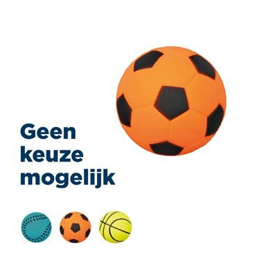 399181 TRIXIE BAL DRIJVEND SCHUIMRUBBER ASSORTI - Image 1