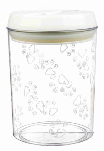 403783 TRIXIE VOORRAADPOT KUNSTSTOF TRANSPARANT / WIT - Afbeelding 1