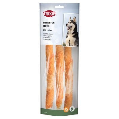 407270 TRIXIE DENTA FUN CHICKEN CHEWING ROLLS - Afbeelding 1