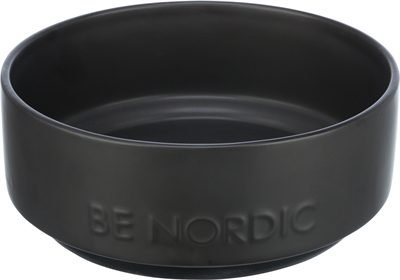 412786 TRIXIE BE NORDIC VOERBAK HOND KERAMIEK / RUBBER ZWART - Image 1