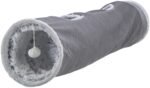 TRIXIE KATTEN SPEELTUNNEL HARVEY VELOURS / PLUCHE GRIJS
