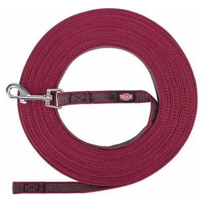 450969 TRIXIE HONDENRIEM SLEEPLIJN MET RUBBER ANTI SLIP SANGRIA ROOD - Image 1