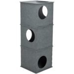 TRIXIE KATTENHUIS TOREN NELE VILT GRIJS