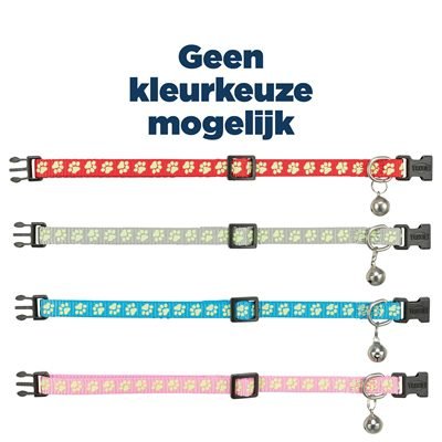 454821 TRIXIE HALSBAND KAT FLUORISEREND ASSORTI - Afbeelding 1
