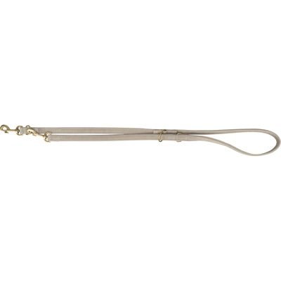 454876 TRIXIE HONDENRIEM PURE VERSTELBAAR LEER LICHTGRIJS - Afbeelding 1