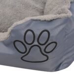 Zoonatie Hondenbed met gewatteerd kussen maat L grijs - Image 3