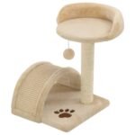 Zoonatie Kattenkrabpaal met sisal krabpaal 40 cm beige en bruin