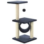 Zoonatie Kattenkrabpaal met sisal krabpalen 65 cm donkerblauw