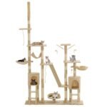 Zoonatie Kattenkrabpaal met sisal krabpalen 230-250 cm beige