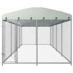Zoonatie Hondenkennel voor buiten met dak 7,6x3,8x2,3 m