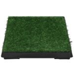 Zoonatie Huisdierentoiletten 2 st met bak en kunstgras 63x50x7 cm groen - Afbeelding 3