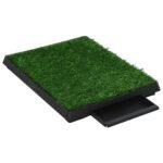 Zoonatie Huisdierentoiletten 2 st met bak en kunstgras 63x50x7 cm groen - Afbeelding 4