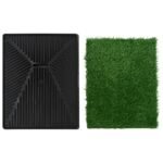 Zoonatie Huisdierentoiletten 2 st met bak en kunstgras 63x50x7 cm groen - Afbeelding 5