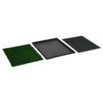 Zoonatie Huisdierentoilet met bak en kunstgras 64x51x3 cm groen - Afbeelding 4