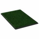 Zoonatie Huisdierentoilet met bak en kunstgras 76x51x3 cm groen