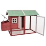 Zoonatie Kippenhok 170x81x110 cm massief grenen- en vurenhout rood