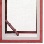 Zoonatie Kippenhok 170x81x110 cm massief grenen- en vurenhout rood - Afbeelding 5
