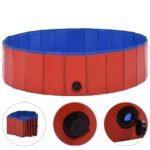 Zoonatie Hondenzwembad inklapbaar 120x30 cm PVC rood