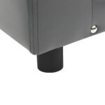 Zoonatie Hondenbank 81x43x31 cm pluche en kunstleer grijs - Image 5