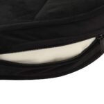 Zoonatie Hondenbank 48x48x32 cm pluche en kunstleer zwart - Afbeelding 7