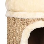 Zoonatie Kattenhuis met luxe kussen 33 cm zeegras - Afbeelding 4
