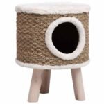 Zoonatie Kattenhuis met houten poten 41 cm zeegras