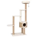 Zoonatie Kattenmeubel met luxe kussen en krabpalen 148 cm zeegras