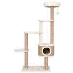 Zoonatie Kattenmeubel met luxe kussen en krabpalen 148 cm zeegras - Afbeelding 2