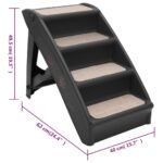 Zoonatie Hondentrap inklapbaar 62x40x49,5 cm zwart - Afbeelding 8