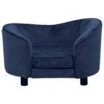 Zoonatie Hondenbank 69x49x40 cm pluche blauw - Afbeelding 2