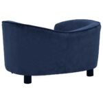 Zoonatie Hondenbank 69x49x40 cm pluche blauw - Afbeelding 4