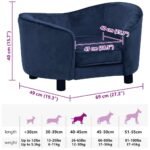 Zoonatie Hondenbank 69x49x40 cm pluche blauw - Afbeelding 8