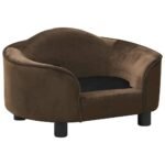 Zoonatie Hondenbank 67x47x36 cm pluche bruin - Afbeelding 2