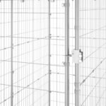 Zoonatie Hondenkennel buiten met dak 110x220x180 cm gegalvaniseerd staal - Afbeelding 4