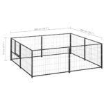 Zoonatie Hondenkennel 4 m² staal zwart - Image 5