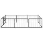 Zoonatie Hondenkennel 6 m² staal zwart