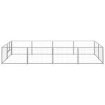 Zoonatie Hondenkennel 8 m² staal zilverkleurig