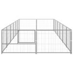 Zoonatie Hondenkennel 12 m² staal zilverkleurig - Afbeelding 2
