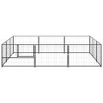 Zoonatie Hondenkennel 9 m² staal zwart - Afbeelding 2