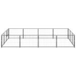 Zoonatie Hondenkennel 12 m² staal zwart
