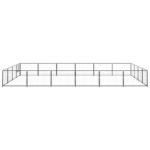 Zoonatie Hondenkennel 24 m² staal zwart