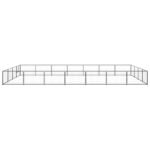 Zoonatie Hondenkennel 28 m² staal zwart