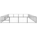 Zoonatie Hondenkennel 40 m² staal zwart - Afbeelding 2