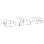 Zoonatie Hondenkennel 40 m² staal zwart - Afbeelding 5