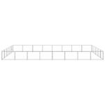 Zoonatie Hondenkennel 40 m² staal zilverkleurig