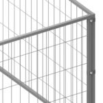 Zoonatie Hondenkennel 40 m² staal zilverkleurig - Image 4