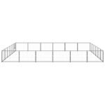 Zoonatie Hondenkennel 36 m² staal zwart